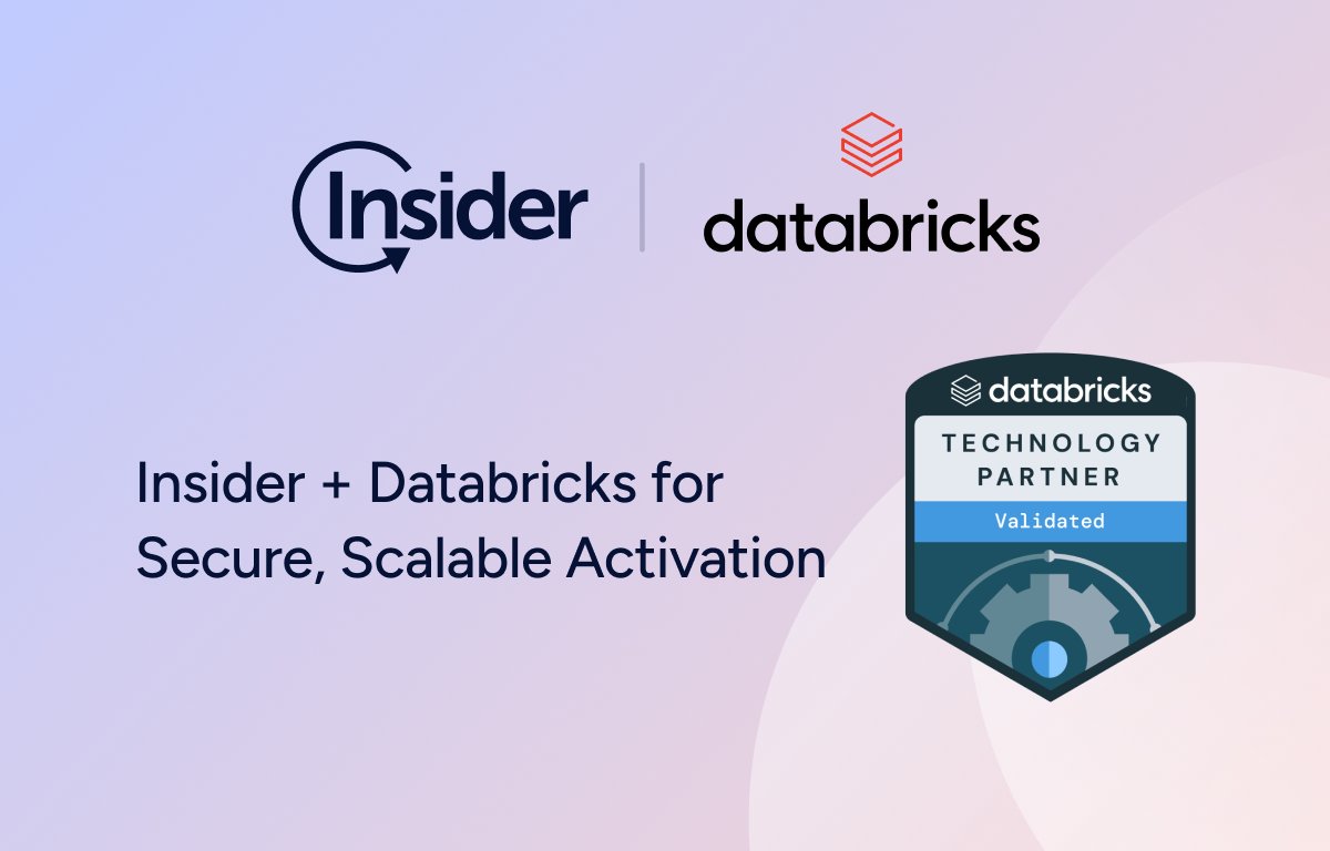 useinsider's tweet image. 🚀 Insider + @databricks Integration

Our new integration gives teams a governed, native path to turn Lakehouse data + ML into personalized engagement across every channel, and sync campaign insights.

Activate today 👉 bit.ly/3Y10h9c

#Databricks #Insider