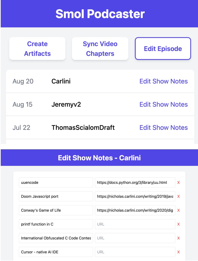 GitHub_Daily's tweet image. 录制播客最累的往往不是聊天，而是后期的繁琐工作。整理逐字稿、标记时间戳、想宣发文案，这些机械劳动极其消磨热情。

偶然发现 smol-podcaster 这个开源项目，正是知名 AI 播客 Latent .Space 幕后的生产力工具。帮我们自动化处理这些耗时的后期流程。…