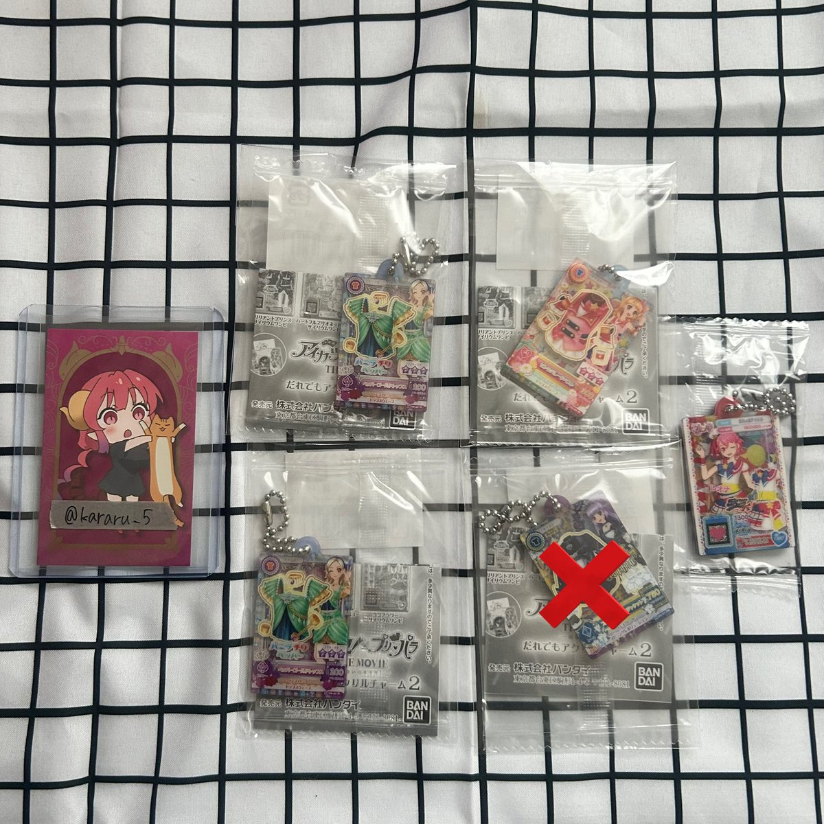 kararu_5's tweet photo. アイカツ！×プリパラ だれでもアクリルチャーム2 交換 譲渡 .⋆𝜗𝜚

譲┊︎あかり 凛2 レオナ

求┊︎ふわり1 ＞ ひびき ファルル 定価➕送料

プリパラコンプのため求めております。

郵送希望📮

凛含むお取引または纏めての方優先

検索からでもお気軽に🍀 https://t.co/sY2ZmJ5HEQ