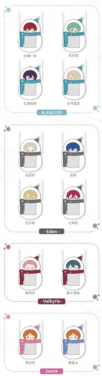 あんスタ 中国 雪だるまぬいバッグ 全絵柄公開 サイズ:26.5*17cm 販売