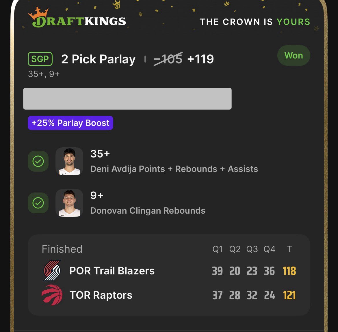 DocsProps's tweet image. I figured I’d use my SGP boosts in the most practical way possible. EZ money tonight!! ✅✅