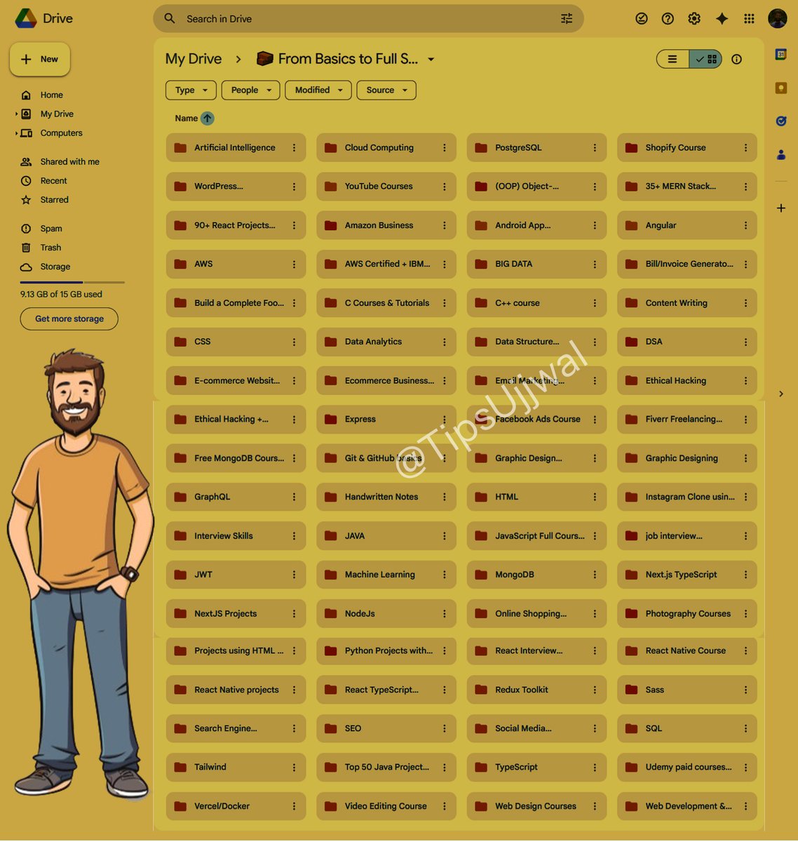 📗 Free Full-Stack Web Development Courses
🩷 HTML
🩷 CSS
🩷 JavaScript
🩷 React
🩷 Python
🩷 Next.js
🩷 APIs
🩷 Node.js
🩷 TypeScript
🩷 AWS
🩷 Handwritten Notes
🩷 35+ MERN Stack Projects
🩷 &amp; more!
 Like &amp; Repost
👉 Comment “Web”
👉 Follow 
<a href="/TipsUjjwal/">Ujjwal Technical Tips</a>  (so I can DM you)