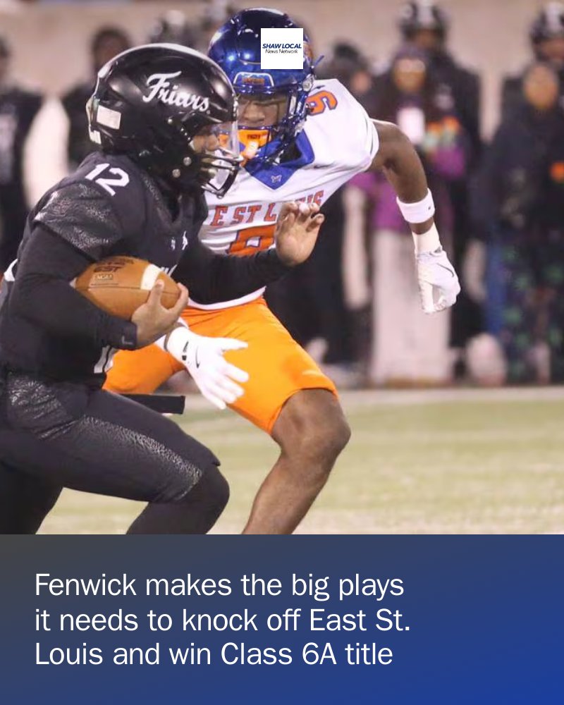 Fenwick took advantage of nearly every opportunity sent its way on Tuesday night and despite losing nearly every statistical category, they won the stat that mattered in a 38-28 win over East St. Louis in the Class 6A title game.