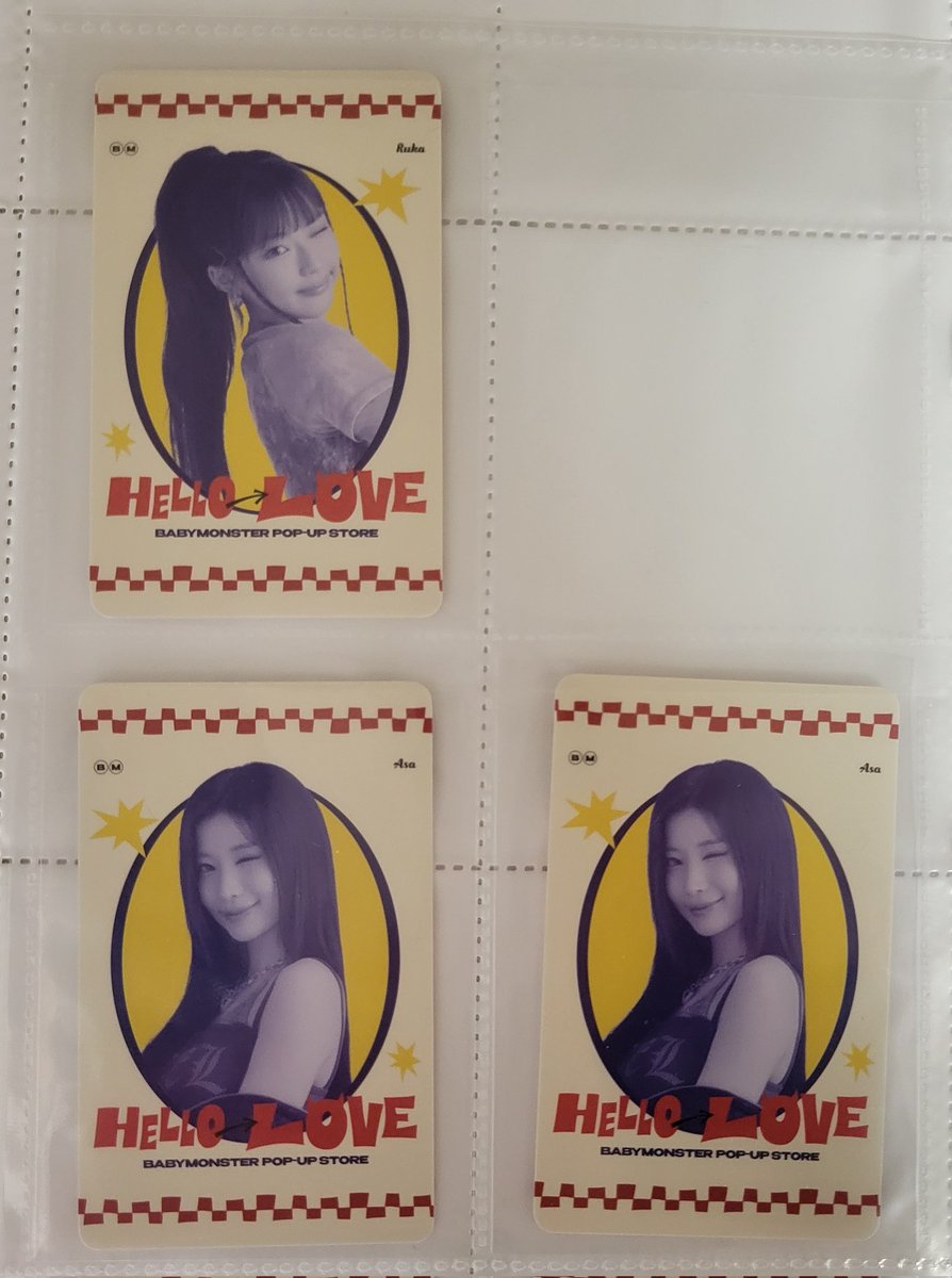 ♯BABYMONSTER
交換希望です。

【譲】写真
【求】同種ローラ

ファンコンサート 有明アリーナ2日目(12/3)
現地での交換希望です。