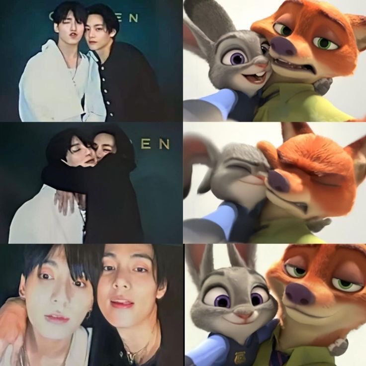 detailofkookv's tweet image. “My version of Judy and Nick.”