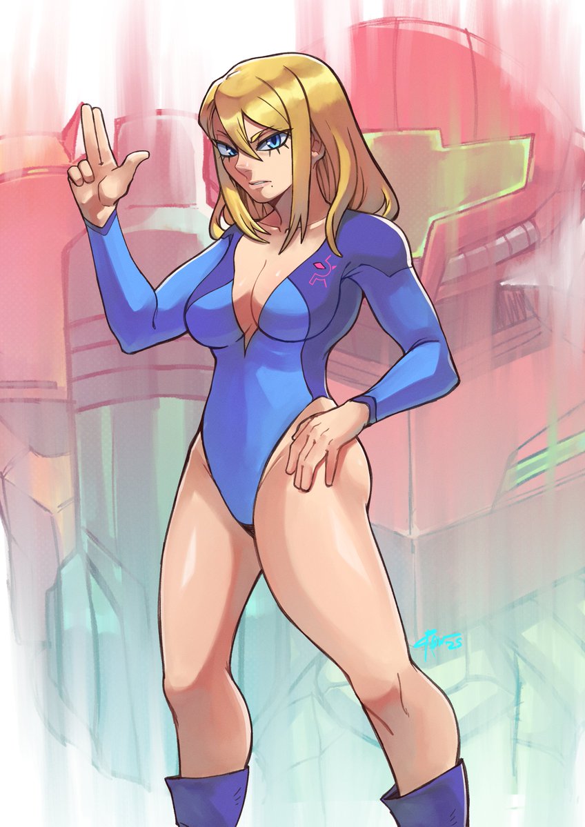 Corviwing's tweet image. Samus based off her design at the end of original Metroid