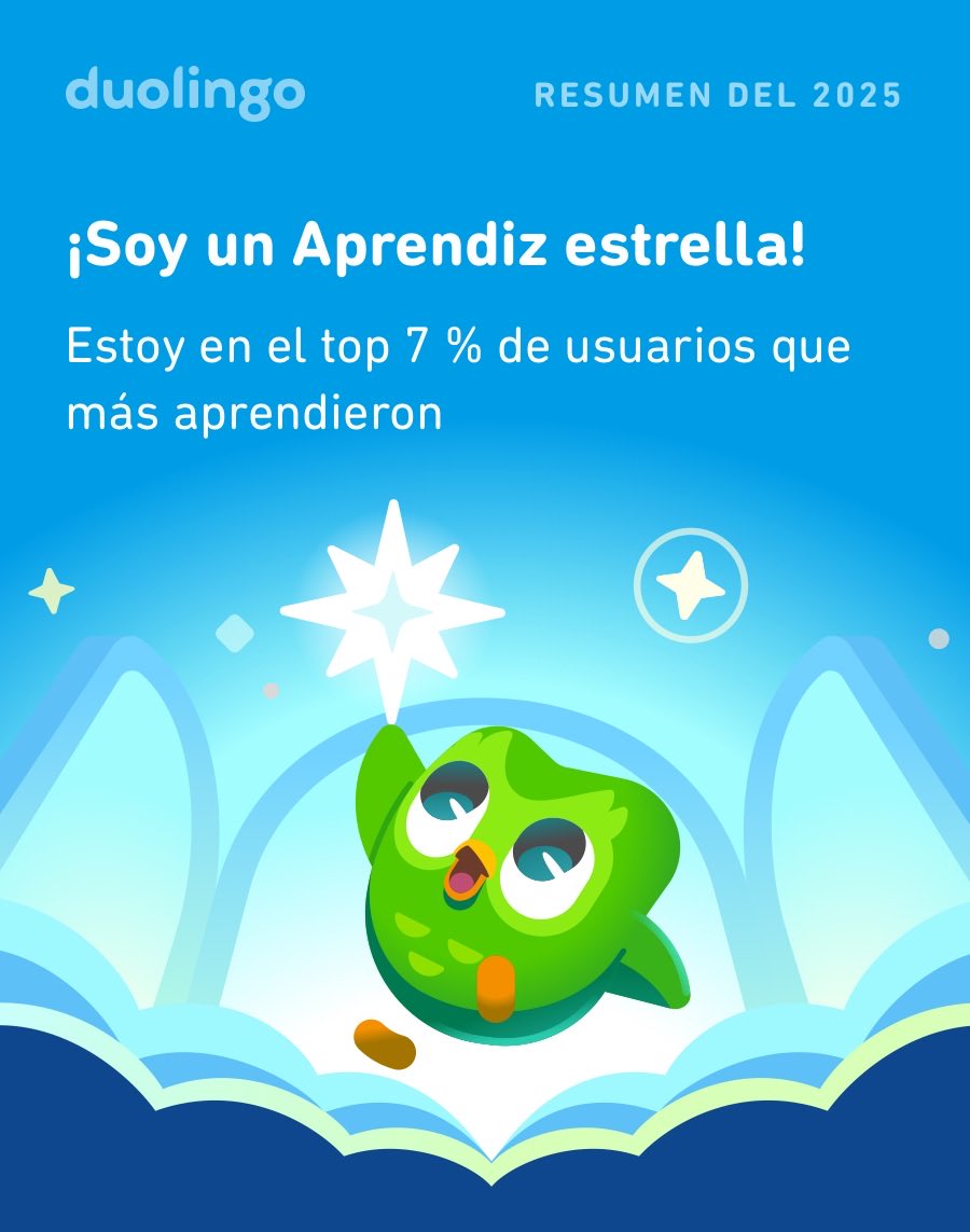 letty_vala's tweet photo. ¡Miren cuánto aprendí en Duolingo este 2025! ¿Qué tal ustedes?  #Duolingo365 https://t.co/9SSLHKzZMJ