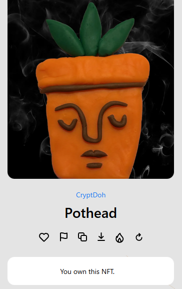 I got CryptDoh! Nice to meet you, Pothead!🪴
