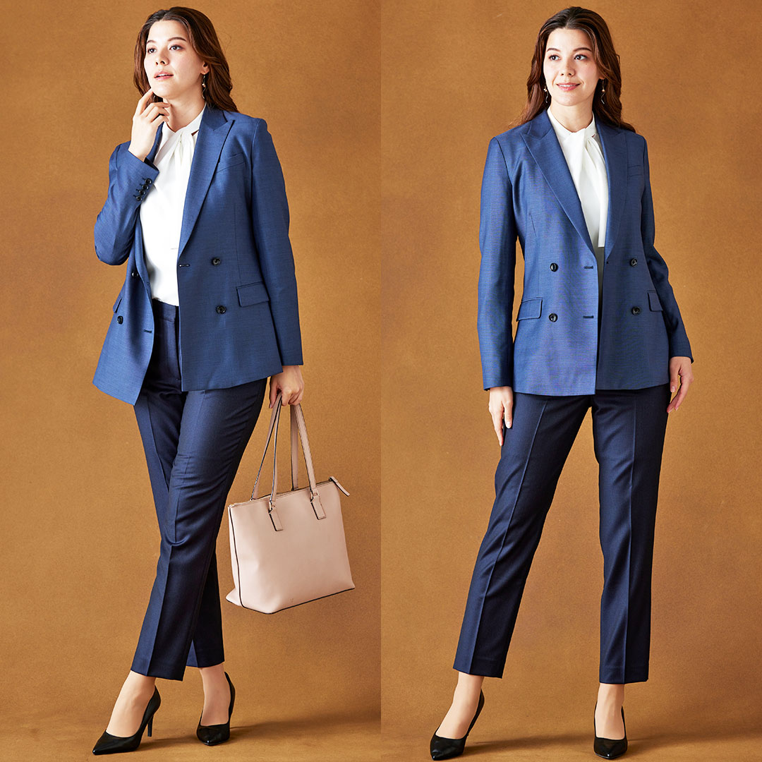 🍁新作スーツコーデ25AW紹介❄️ 「ドラゴ」の艶と光沢感が際立つ