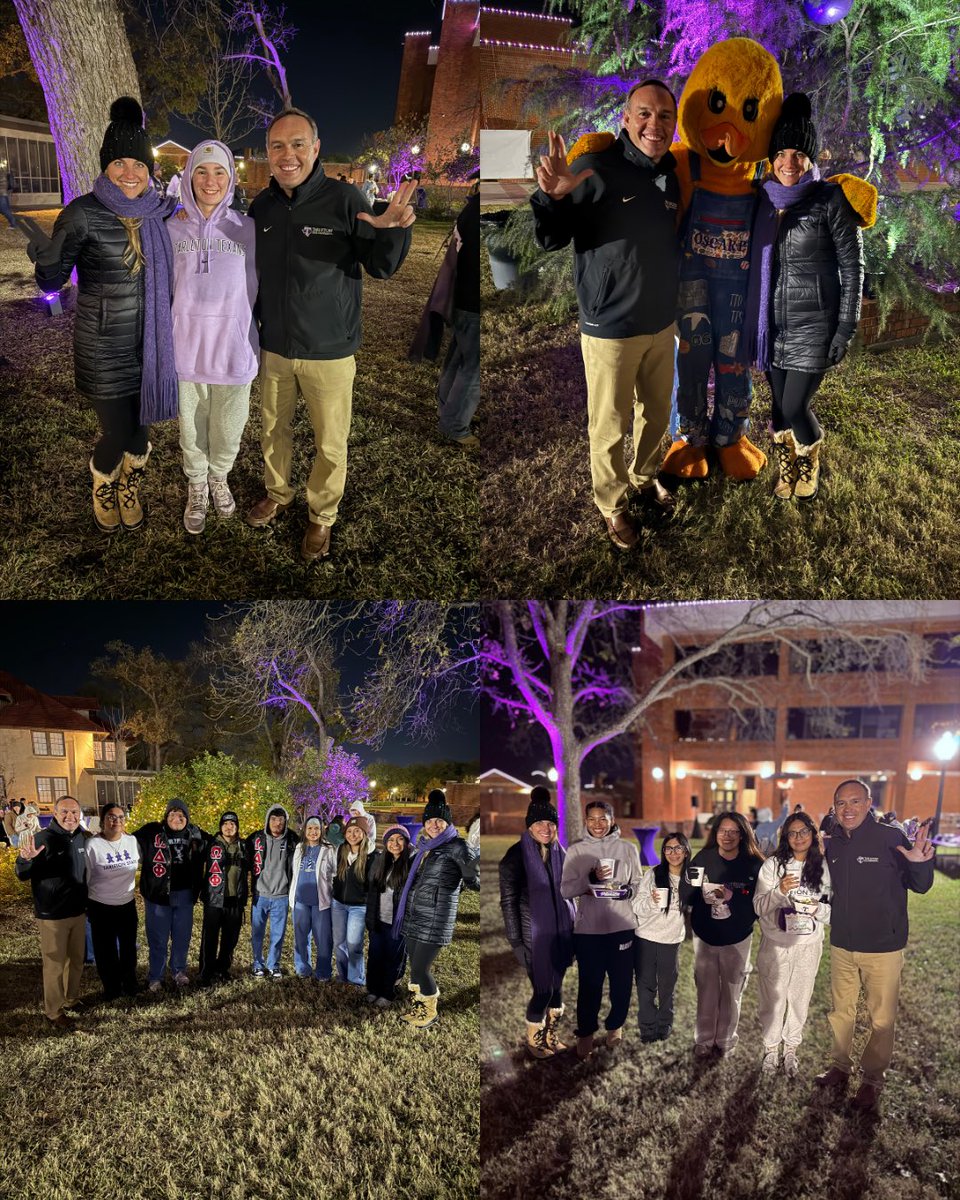 TarletonPrez's tweet image. Loved seeing so many @TarletonStudent gearing up for finals at the Late Night Study Break! You’re almost to the finish line; let&apos;s finish strong! 💜

#TarletonState #BleedPurple