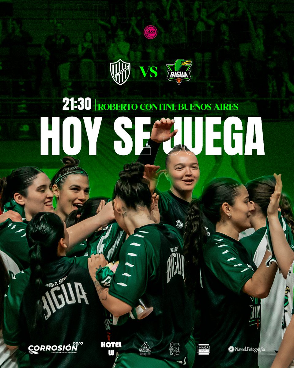 Empieza el cuadrangular 💚💚💚💚

🆚 Hoy nos enfrentamos a El Talar a las 21:30 en su cancha.

📺 basquetpass.tv/#view/25053