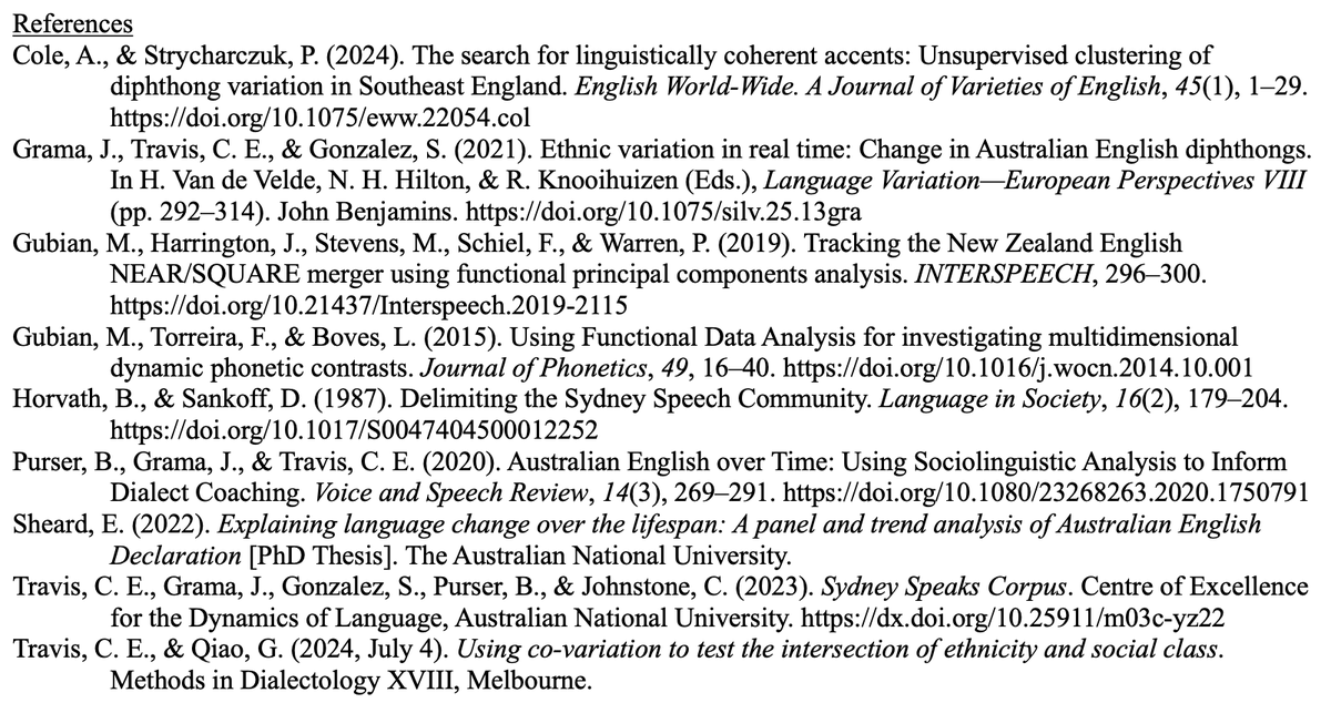 “Co-variation of diphthongs in Australian English” by Benjamin Purser at the annual conference of the Australian Linguistic Society, Griffith University, Dec. 2–5, 2025 als.asn.au/Conference/202…