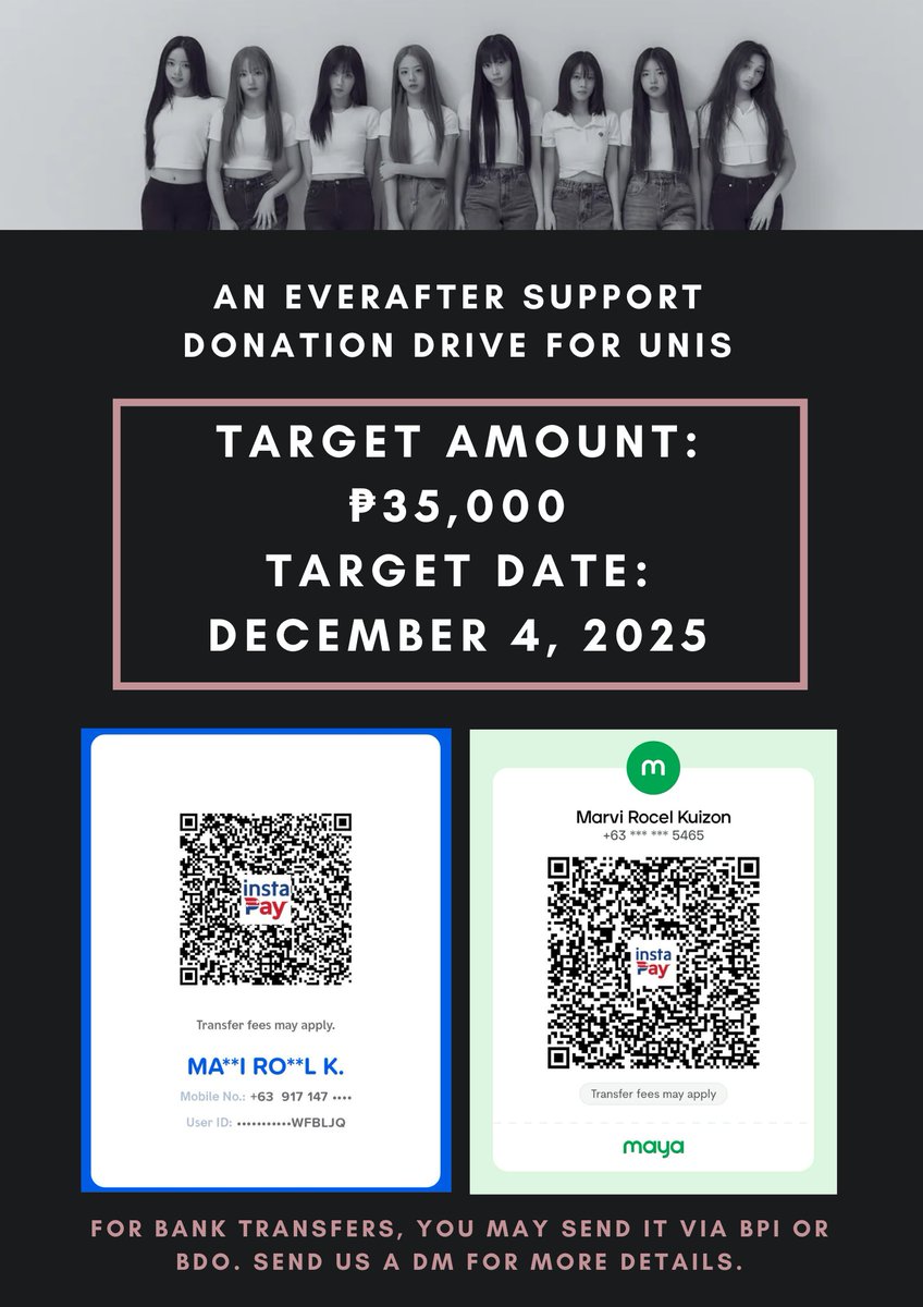 💖 Together with UNIS Fanbases, we’re opening a donation drive to stand by UNIS! 🪧🚚 

Every contribution helps us support UNIS and show our love in a meaningful way.🌟

Fanbases, DM us if you want to join the support project.

💌: forms.gle/edoiWA3B6Y3stW…
 
UNIS DESERVES BETTER