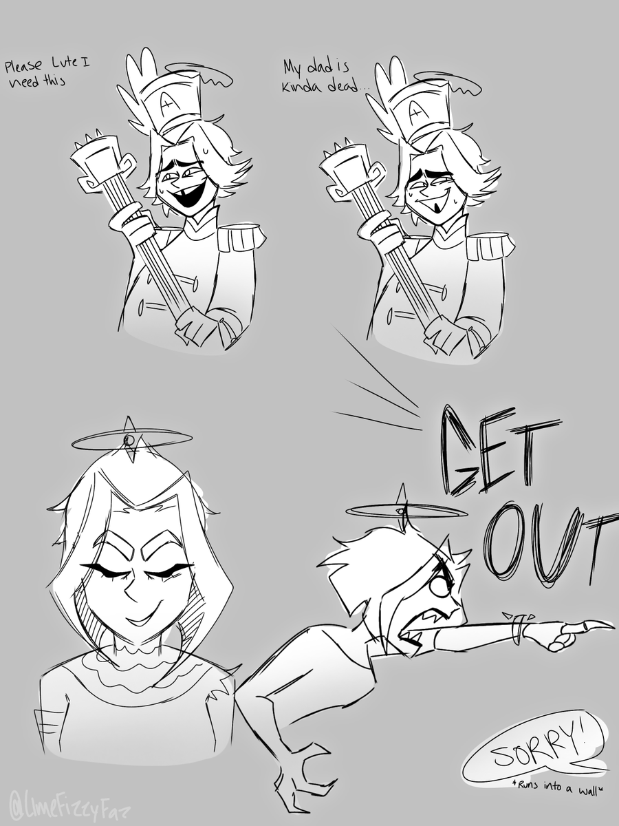 My dad is kinda dead...

#hazbinhotellute #hazbinhotelabel