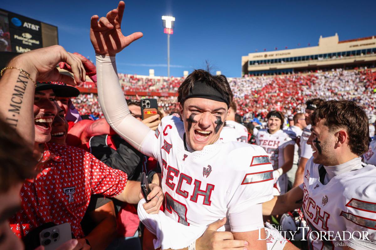 Texas Tech has moved up to No. 4 in the latest set of the College Football Playoff rankings.

The Red Raiders are currently projected to have a first-round bye and will face BYU in the Big 12 title game on Saturday.