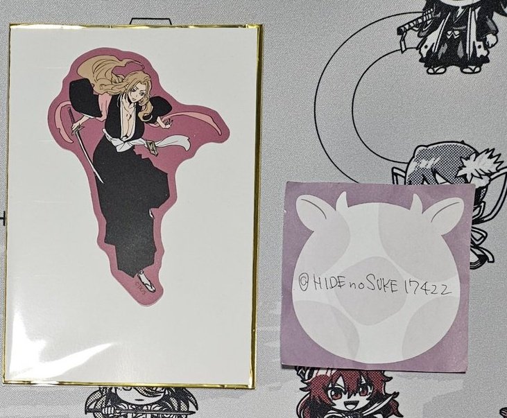 BLEACH WORLD 交換 ダイカットステッカー 【譲】 乱菊 【求】 一護