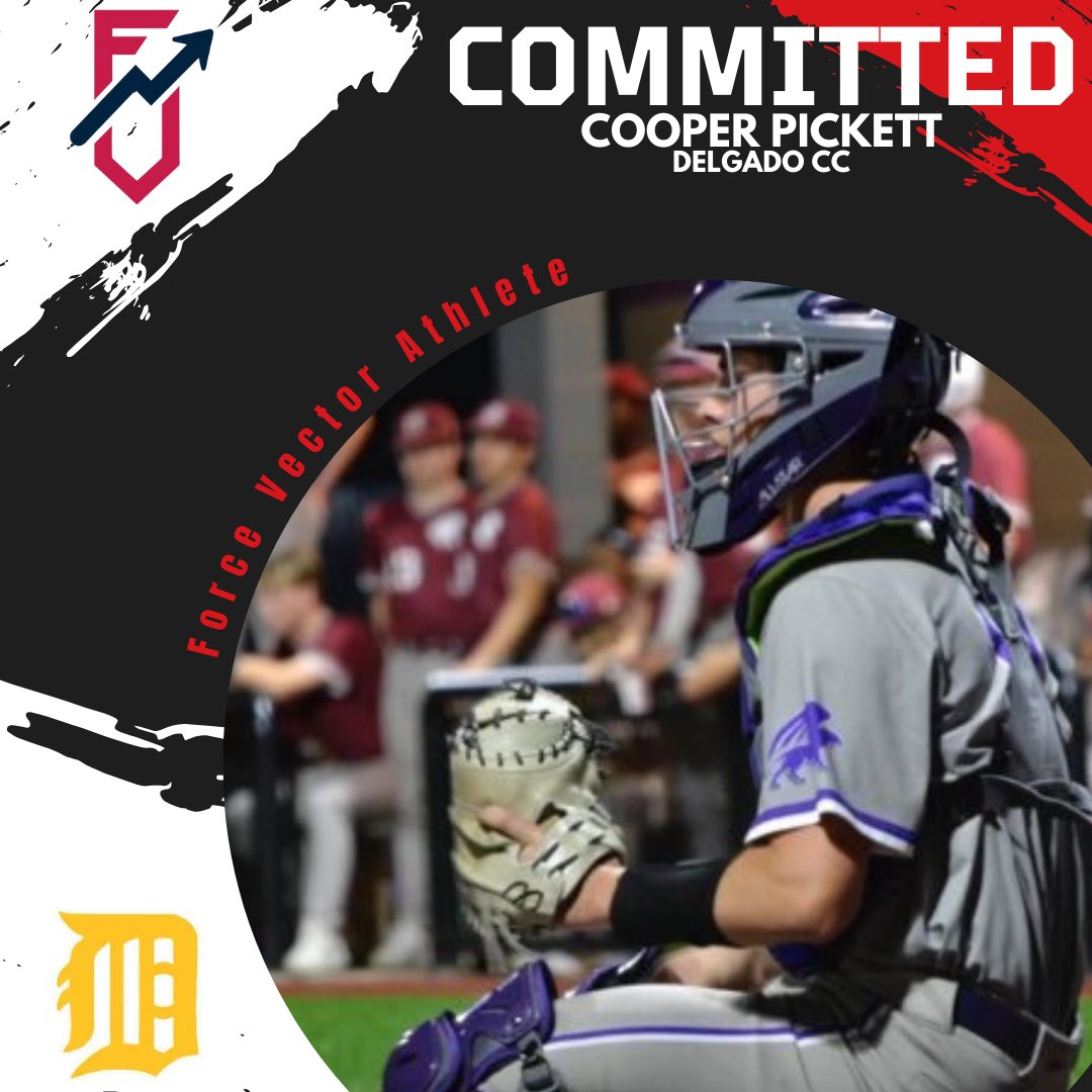 ForceVectorATH's tweet image. Congratulations to 2026 catcher Cooper Pickett on his commitment to Delgado CC! 🔥
@CooperPickett3