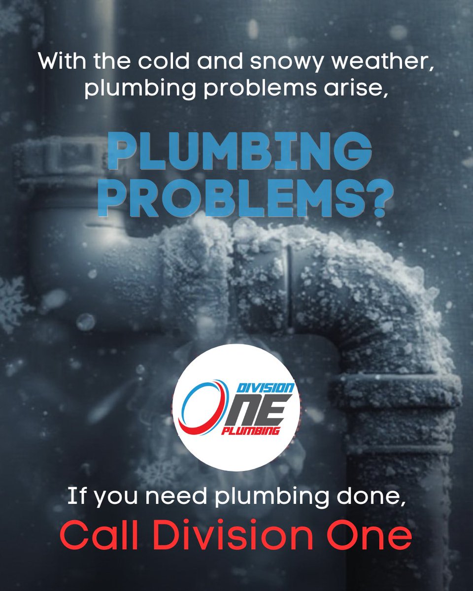 DivisionOneLLC's tweet image. Facing any plumbing issues? ❄️ 

When the cold and snowy weather hits, pipes can freeze and cause unexpected problems.

If you&apos;re experiencing any plumbing troubles, reach out to Division One!

(509) 385-5593
divisiononeplumbing.com

#WINTER #Plumbing #spokane #spokanevalley #pnw