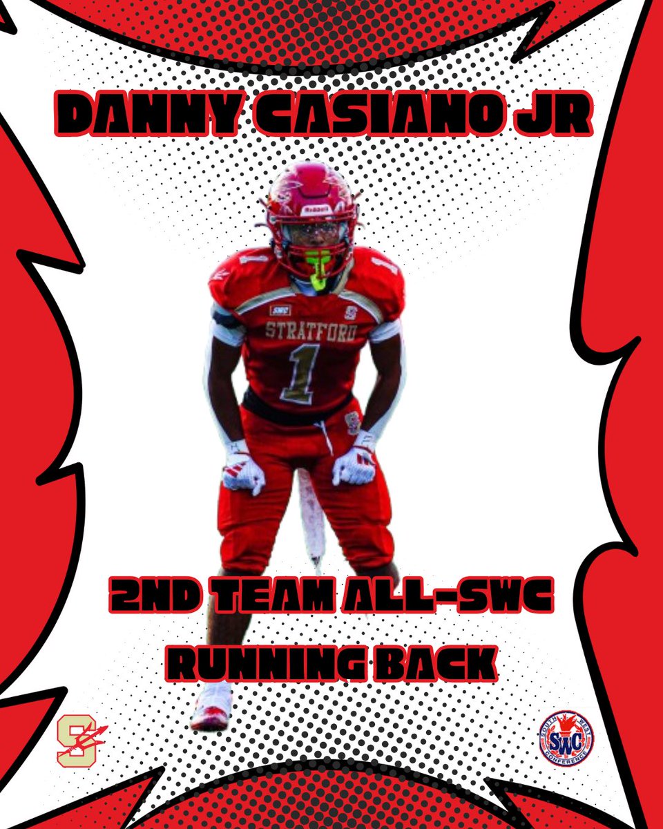 Danny2casiano's tweet image. Blessed and thankful — All-Conference RB. Appreciate everyone who pushed me, supported me, and trusted the work. Locked in for the future. #stratfordpride #febu #builtnotbought @CoachTyler21