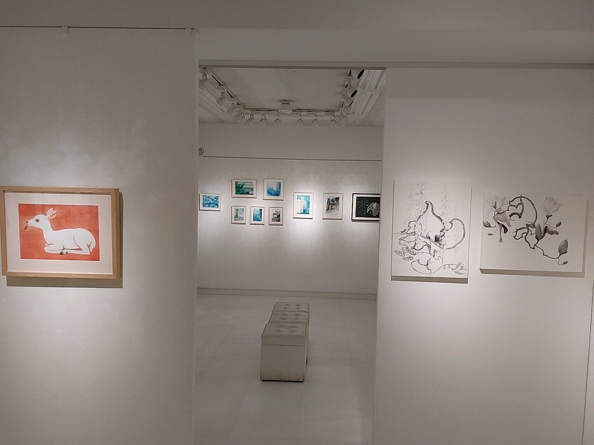 Masa_Art_'s tweet photo. 今週の月曜日から始まったART GALLERY M84さまでの「素敵な現代水彩画展」、なんか・・・癒される、優しくなれる、とっても素敵な空間に出来上がりました。お待ちしてます、12/13の5PMまで。 https://t.co/KE8kopFYZY