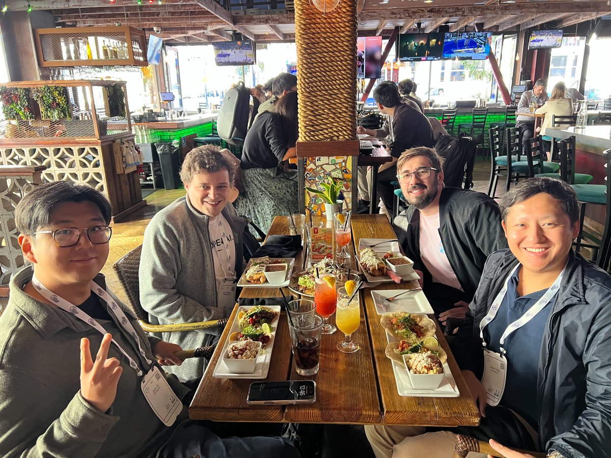 NeurIPS lunch crew → Snorkel researchers + the always-great <a href="/Walshe_tech/">Tom Walshe</a>  

If you’re at #NeurIPS2025, come say hi — and see everything else we’re doing this week (papers, workshops, events):  snorkel.ai/neurips-event/