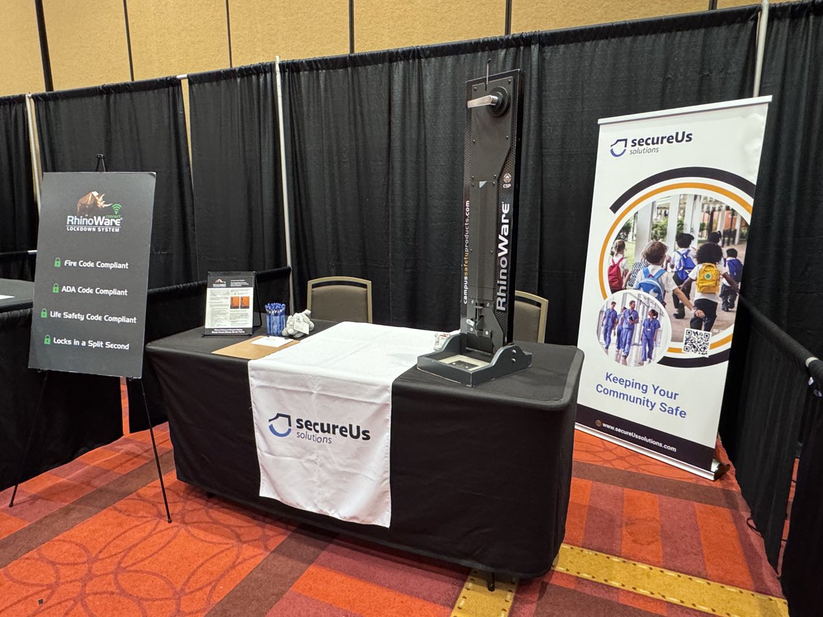 ssecureUS's tweet image. We’re looking forward to connecting with Tennessee fire safety leaders at the @tfsia Conference. Stop by secureUS solutions and see RhinoWare’s fully code compliant design in action.