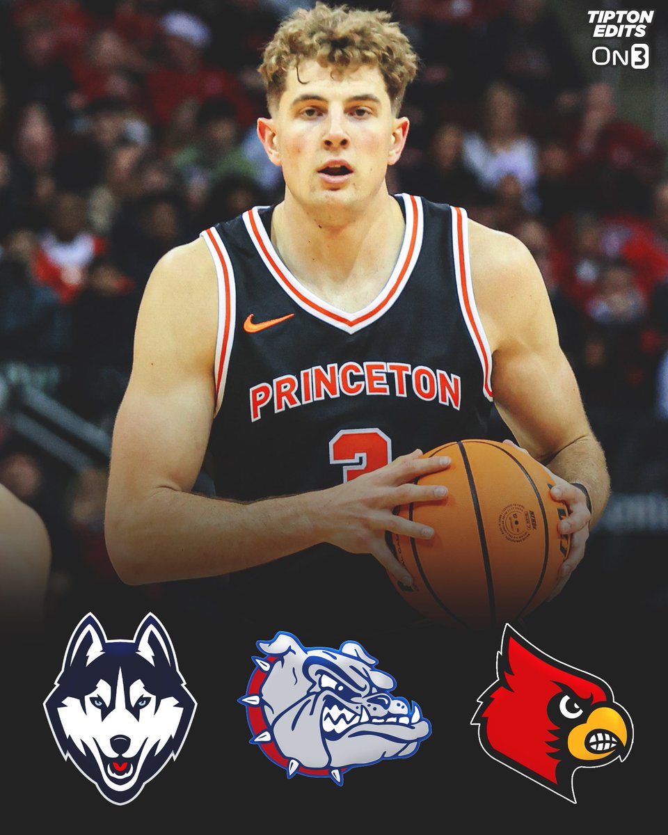Princeton transfer Caden Pierce has also locked in official visit dates to UConn, Gonzaga, and Louisville, he told <a href="/On3sports/">On3</a>.

Purdue hosted him last weekend. 

Visit schedule: on3.com/news/princeton…