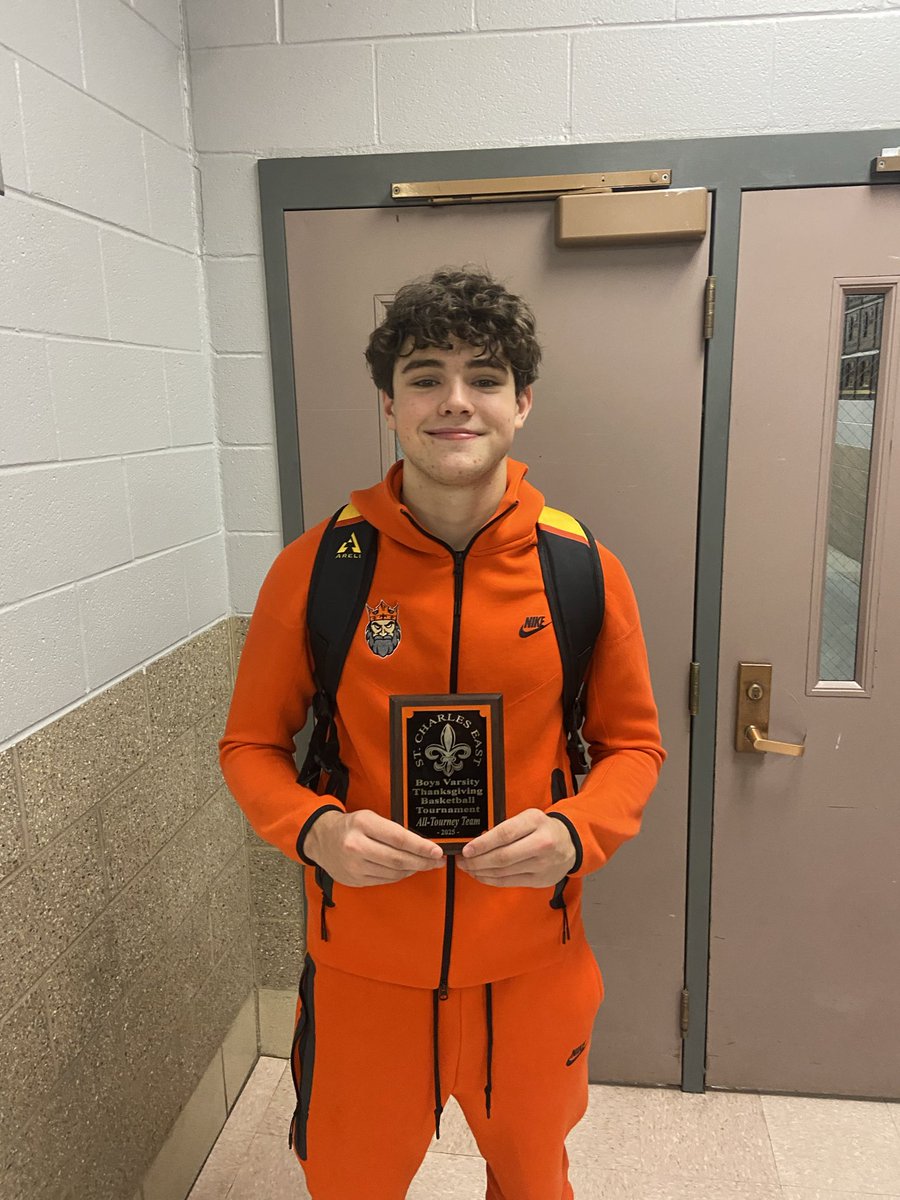 STCE_bball's tweet image. Congratulations to @MichaelHill155 on his All Tournament Selection! #SaintsPride