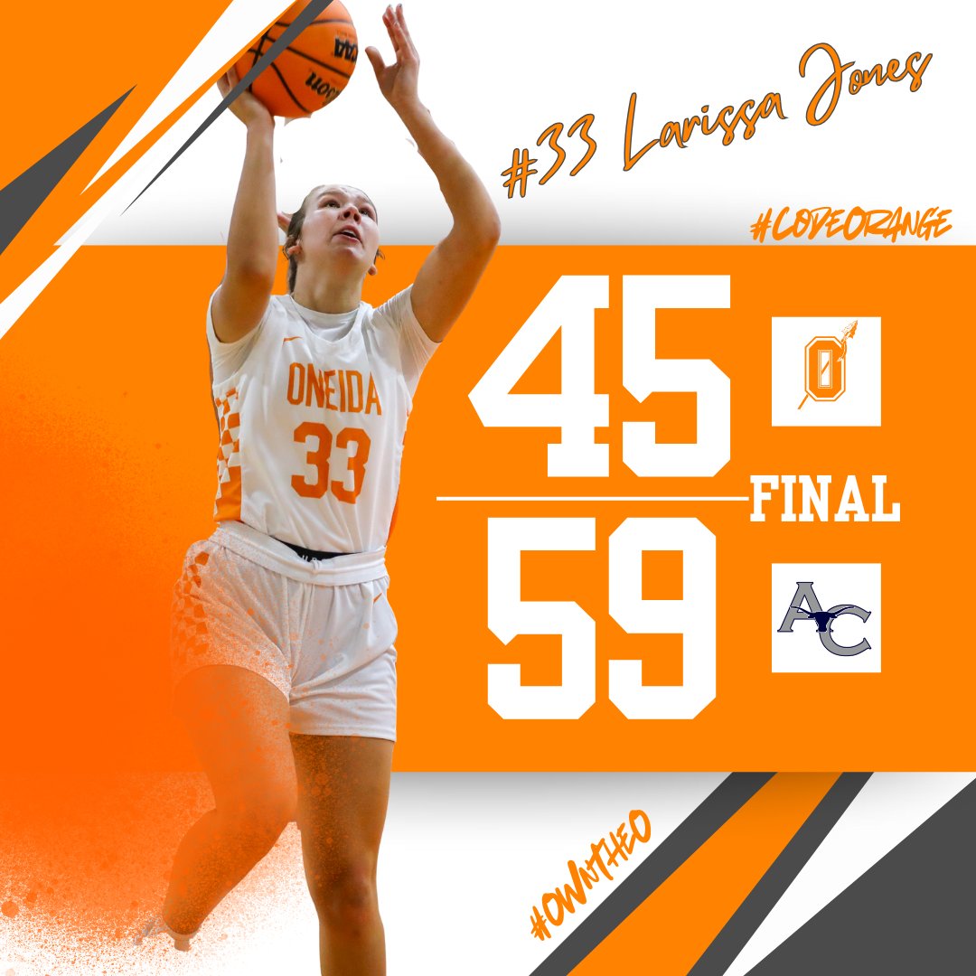 OHSIndiansTN's tweet photo. Final from Clinton. #CodeOrange #OneidaPride https://t.co/UxrW5rddls