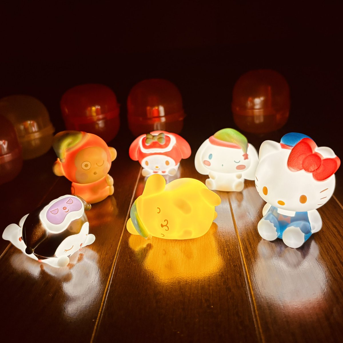 ycco_'s tweet photo. どうしてもコンプしたくなってしまってすごーーく課金したことを息子にナイショにしておこうと思ったんだが

(∵)そんなに回したの？って言わないから見せてごらん。

と言われた

#君は私の母親か
#ガチャガチャ
#サンリオ
#プリンが全然出なかったの https://t.co/6WQohZ1OuH