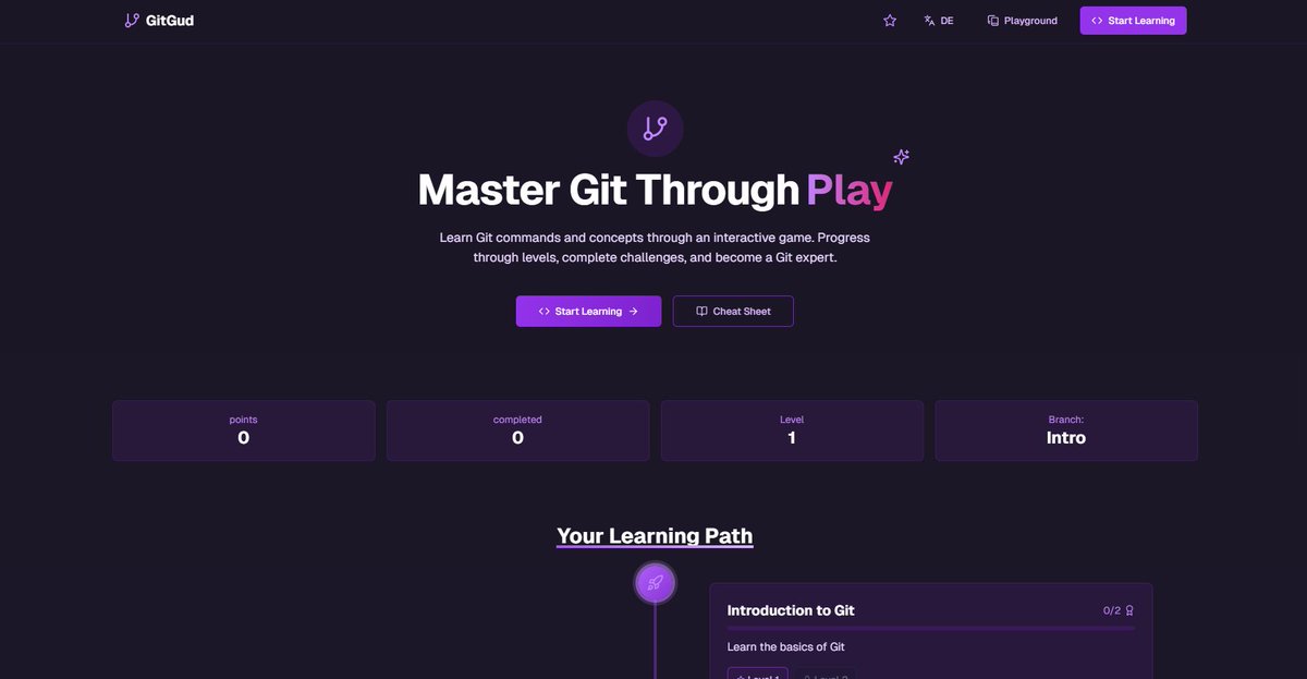 lefticus's tweet image. #TIL there&apos;s an online game for learning git gitmastery.me 
and a game for learning vim! vim-adventures.com 

are there other games that you know of like this?