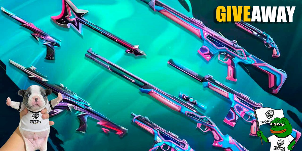 ✨ GIVEAWAY de un Pase de Valorant ✨
Lo haremos al final del stream 🔥
Para participar:
1️⃣ Seguir a @yifesama
2️⃣ Seguir a @nahualesports
3️⃣ Dar RT a este post → Entrarás a una ruleta 🎡
4️⃣ Pasarte al Twitch: yifenee
5️⃣ Unirte a nuestro Discord (por si quieres quedarte a la