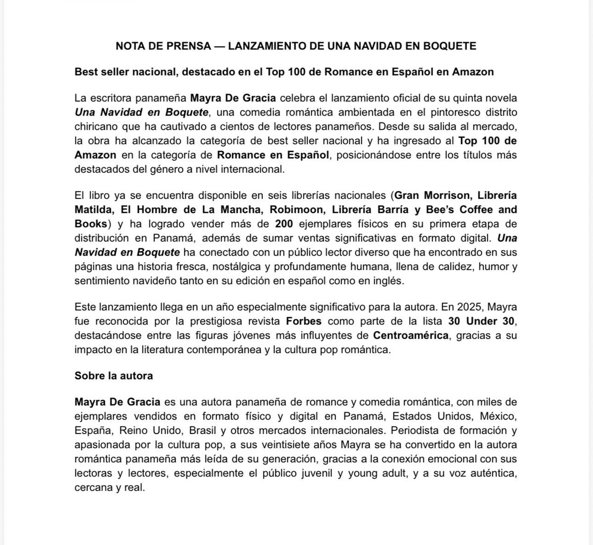 Mayra De Gracia tweet media