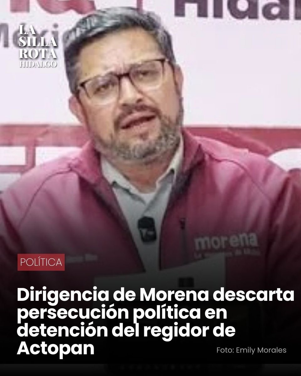 LsrHidalgo's tweet image. ⭕️ El dirigente de @MorenaHidalgoMX, Marco Rico, afirmó que,  la @PGJE_Hidalgo reunió pruebas suficientes para la vinculación a proceso de Omar Leonardo N, regidor de #Actopan.
lasillarota.com/hidalgo/estado…