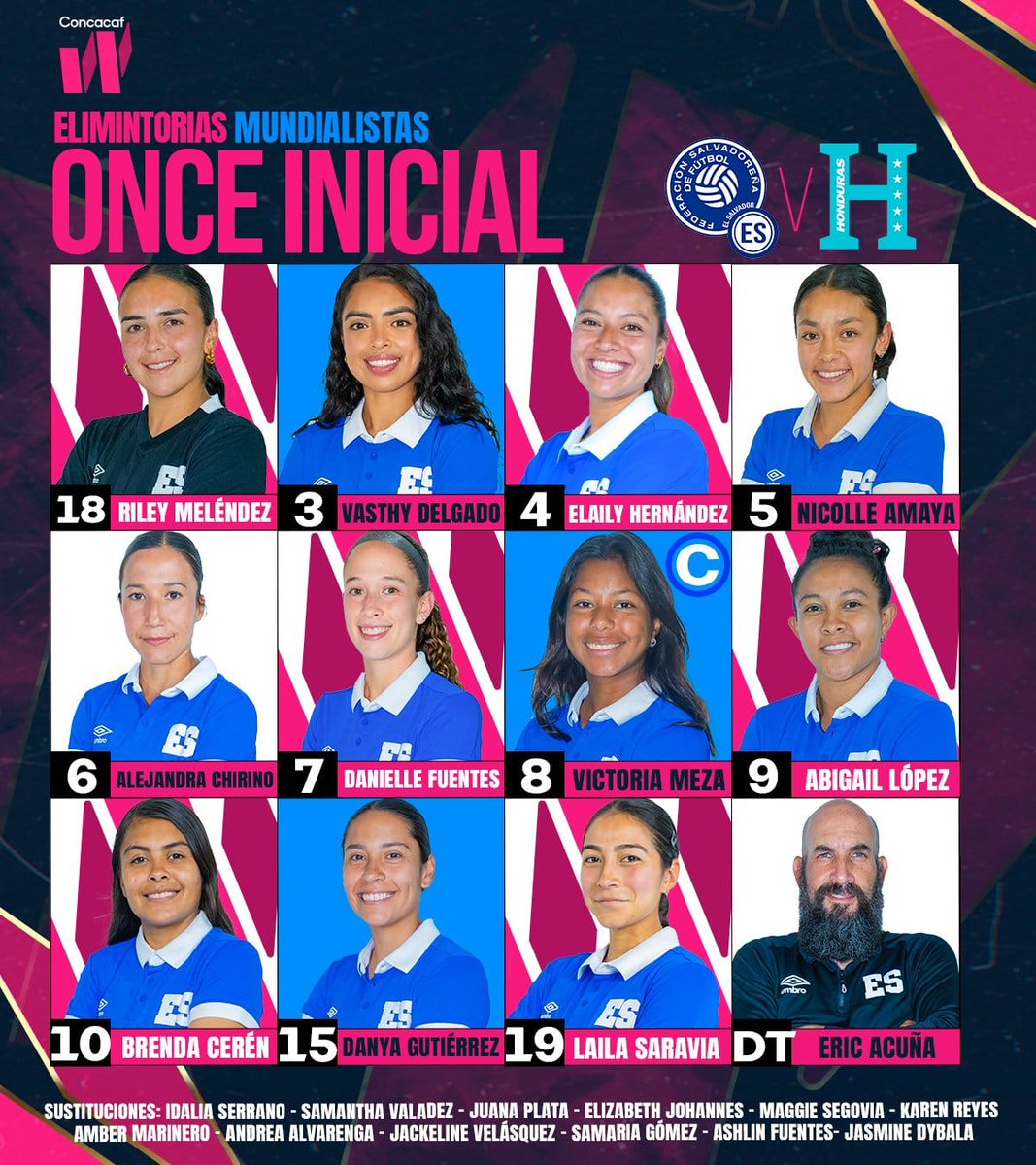 #FanáticosPlus | 🇸🇻⚽

Así sale la Selecta Femenina en el debut en Eliminatoria Mundialista vs. Honduras.

Primer juego oficial en suelo salvadoreño desde el 3 de diciembre de 2023.
