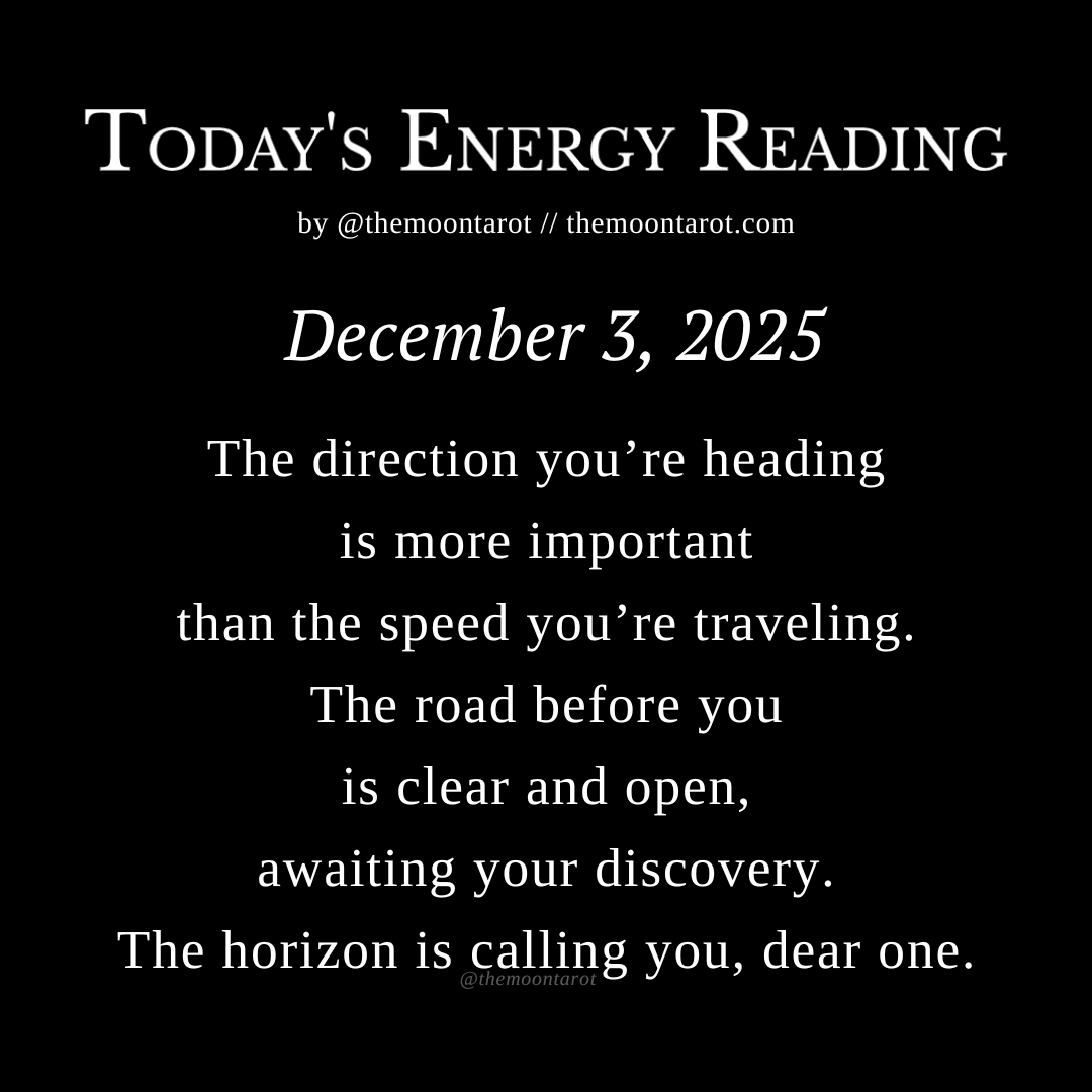 themoontarot_'s tweet photo. Today's Energy Reading: December 3, 2025 https://t.co/3Ac9x8RkDK