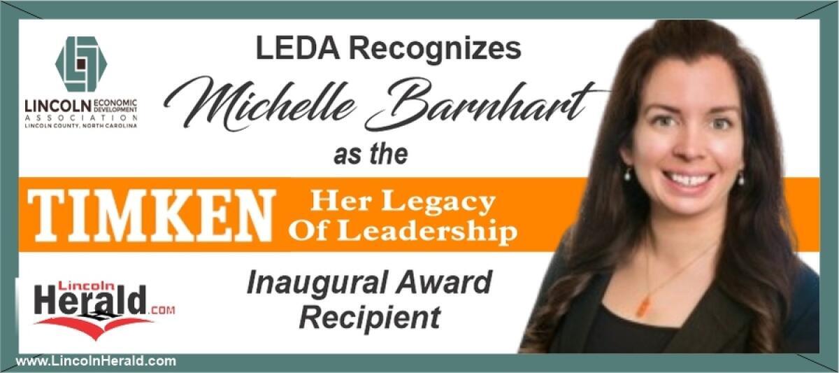 Her Legacy of Leadership Award Honors Local Industry Leader 
lincolnherald.com
 lincolnherald.com/story/her-lega…
  LINCOLN COUNTY, N.C. —Lincoln Economic Development Association is proud to announce the inaugural recipient of the Her Legacy of Leadership Award, recognizing a woman…