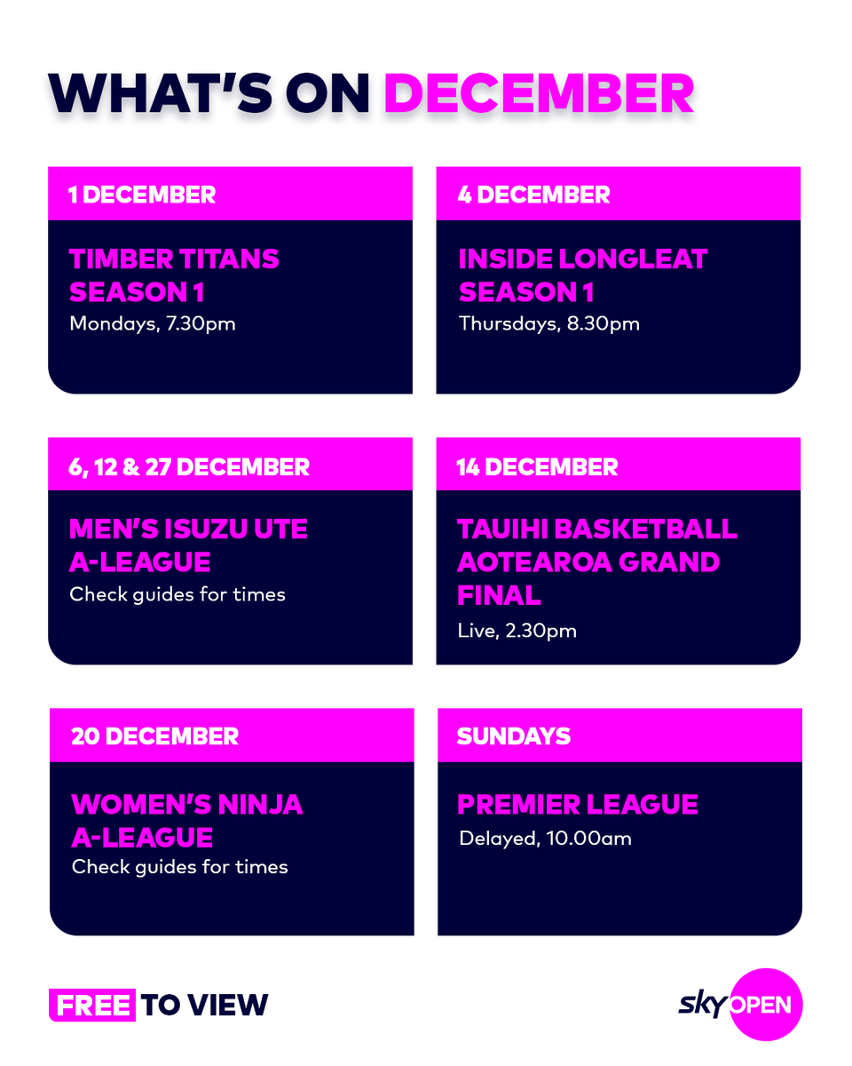 Wrap up the year with Sky Open 🎅🎄