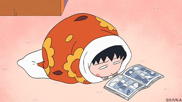 あ～寒いったらありゃしない💦
部屋でマンガを読むのも一苦労だね😂

#ちびまる子ちゃん