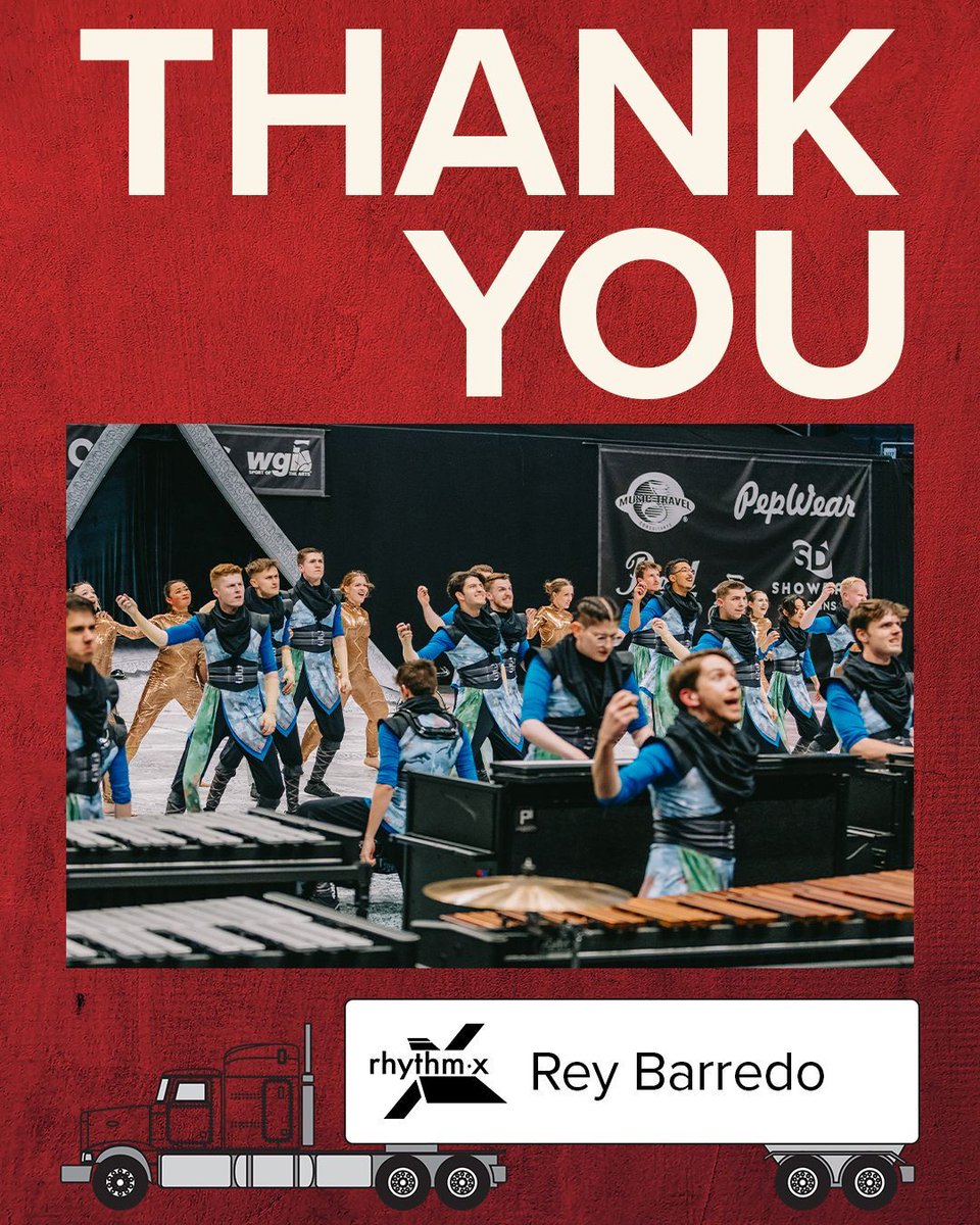RhythmXinc's tweet photo. Rey, we appreciate you! ❤️ Thank you for your donation!
We're almost to our goal! 🌡️ Help fund a new trailer this season by heading to the link below! 🔗
#GivingTuesday #Nonprofit #Fundraising #RhythmX #X26 #WGI2026 #IPA2026
https://t.co/ypjlnhn10s https://t.co/iVZfAvgTJn