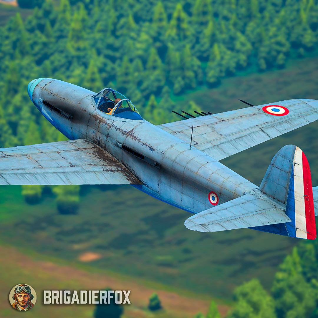 BrigadierFox's tweet photo. ✈️ 𝐀𝐫𝐬𝐞𝐧𝐚𝐥 𝐕𝐁.𝟏𝟎-𝟎𝟐 – 𝐅𝐫𝐚𝐧𝐜𝐞, 𝟏𝟗𝟒𝟓
Powered by two engines mounted in tandem driving coaxial contra-rotating propellers, this late-war French fighter remained experimental and never reached operational service.

📷 In-game captures from #WarThunder https://t.co/TtOpCFMxjO