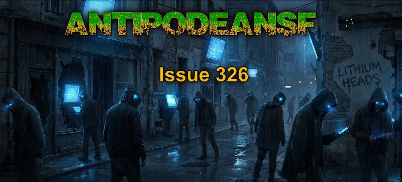 AntipodeanSF Issue 326 is available on the intertubes now with thirteen wicked, wiley and wonderful tales to twist your synapses into extra dimensions. - mailchi.mp/af813dfe905b/a…