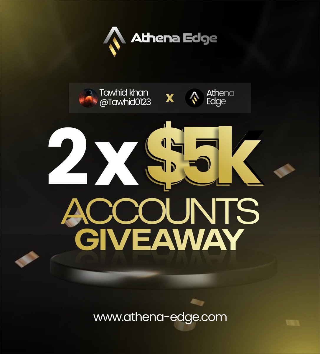 Tawhid0123's tweet image. 🚨  $10,000 FUNDING GIVEAWAY 🚨

🔹Follow @athenaedgeuk @heisdecent  @Tawhid0123
@Qcrypt0
🔹Like &amp;amp; Repost

🔹Like &amp;amp; Repost Quoted Post

🔹Tag 2 Traders

🔹Join Discord discord.gg/YNnErnYumv

50% OFF ALL ACCOUNTS USE CODE BLACK50🔥