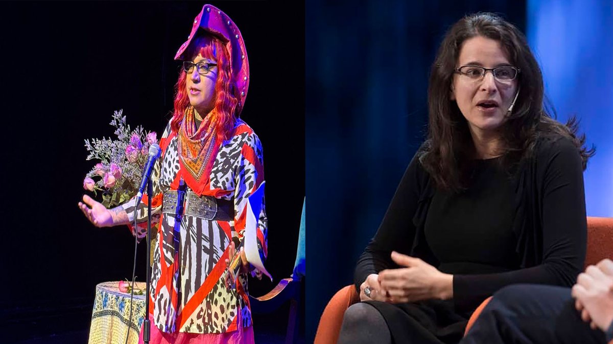 justiceandunity's tweet photo. Tune to "Drag Artists for Expression NYC; &amp; Sarah Hurwitz's Gaffe" on Out-FM on @WBAI /NY, 99.5FM Tu. 12-2-25 at 8pm ET.  Also Hurwitz admits her defense of Israel sounds obscene. Live at https://t.co/6D5OxhpY4p.  Archived at https://t.co/cNI3lf8O6c https://t.co/kqd6cssdGu