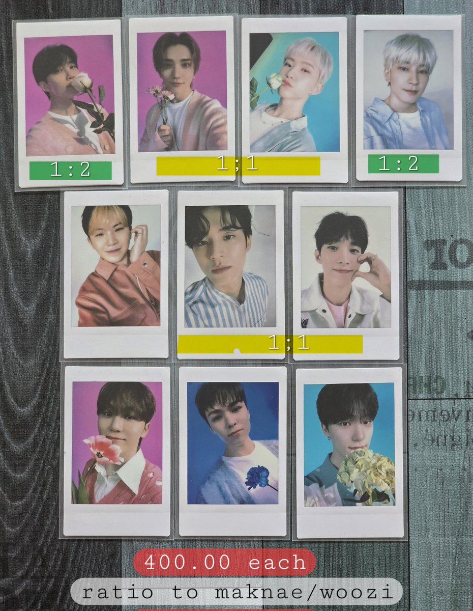 wts | lfb | ph SEVENTEEN HANABI INSTANT PHOTO PHP 400.00 each T