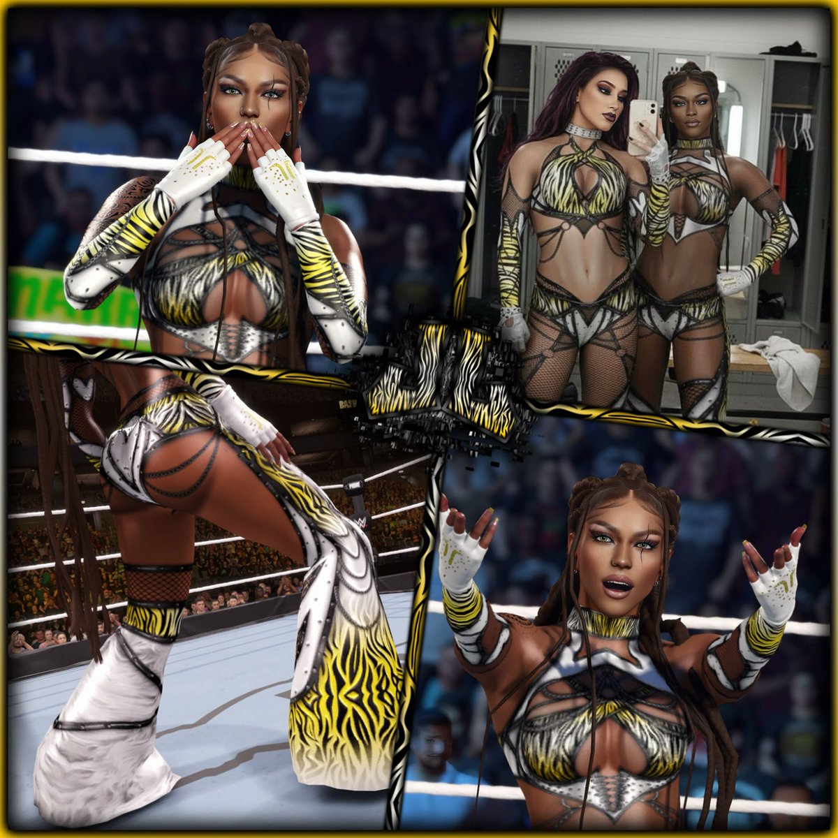 thereal_jjmoore's tweet image. 💛🖤
•
#wwe2k25 #caw #biancabelair