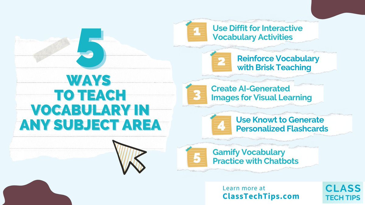 ClassTechTips's tweet image. 📝 Looking for fresh vocabulary strategies?

🧠 I’ve got 5 ways to level up instruction with the help of EdTech.

🛠️ AI-powered tools are all in the mix: classtechtips.com/2025/11/19/tea…