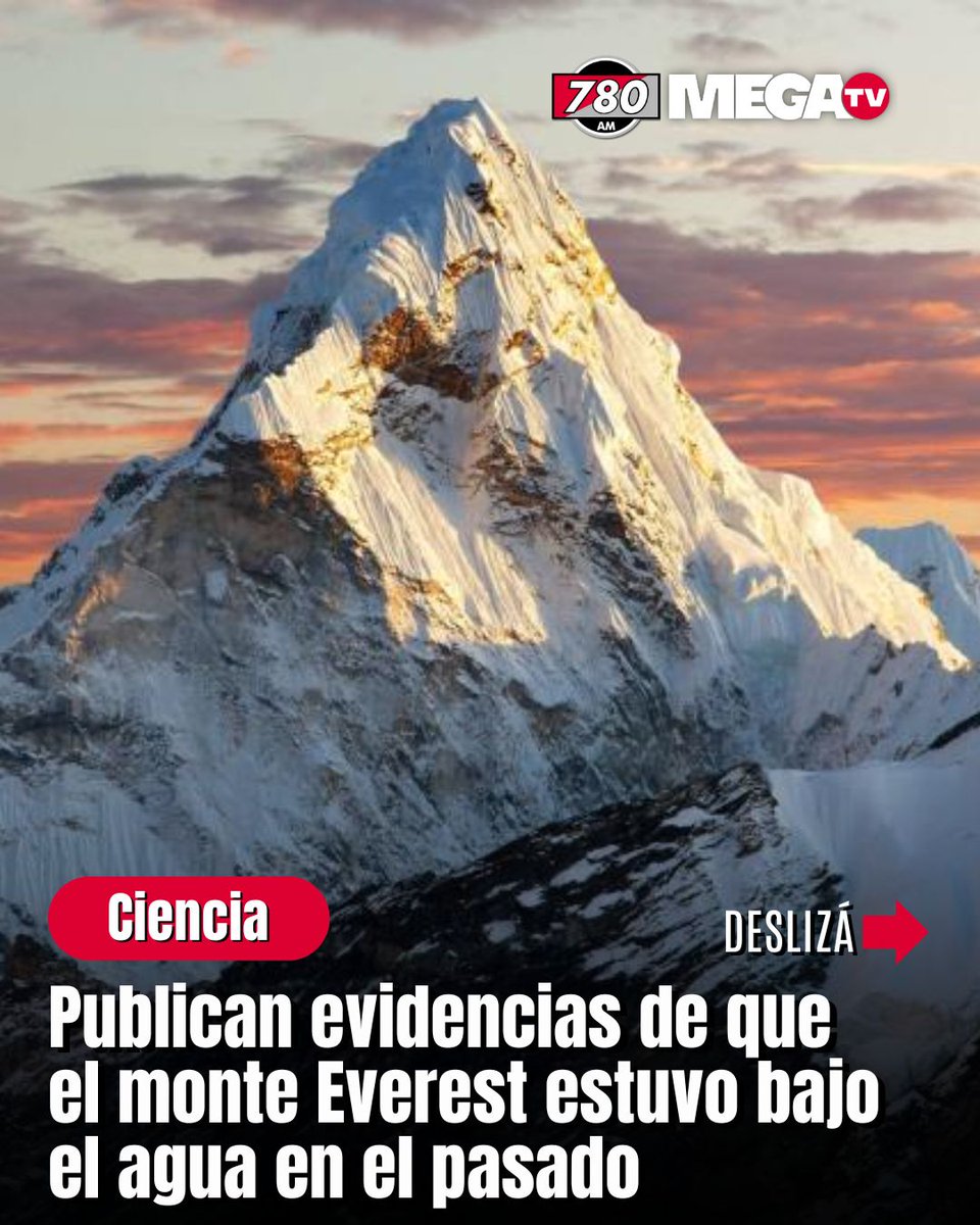 Megatv_py's tweet image. Publican evidencias de que el monte Everest estuvo bajo el agua en el pasado

🗻Nuevas investigaciones confirman que la cima del monte Everest, el punto más alto del planeta, está formada por calizas marinas depositadas hace cientos de millones de años en el fondo del antiguo…