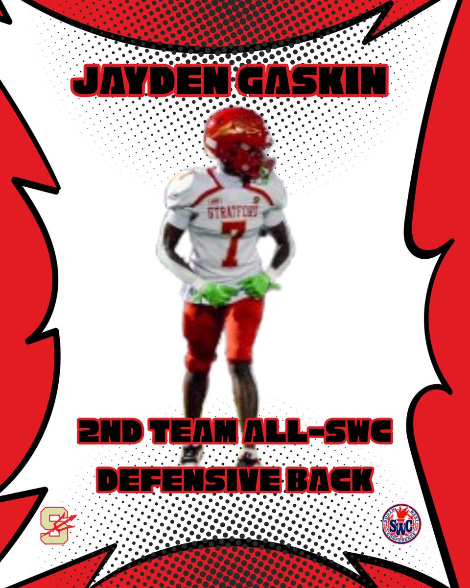 Jaygaskin_12's tweet image. Im blessed and honored to be named 2nd Team All-SWC.Grateful for my coaches, teammates, and everyone who pushed me to get better this season. Im truly grateful for this opportunity🙏🏾 #AllConference #SWC #Stratfordpride @CoachTyler21