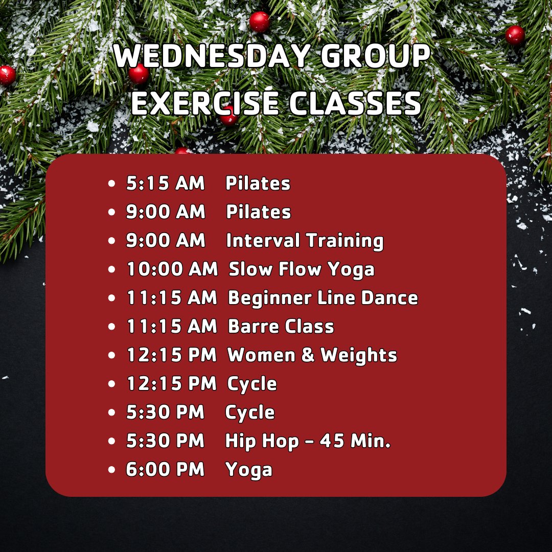 YMCAAsheboro's tweet image. Check out our Wednesday Exercise Class options!

#raymca #strongertogether #forabetterus #discoveryourY #findyourY #thrivein2025